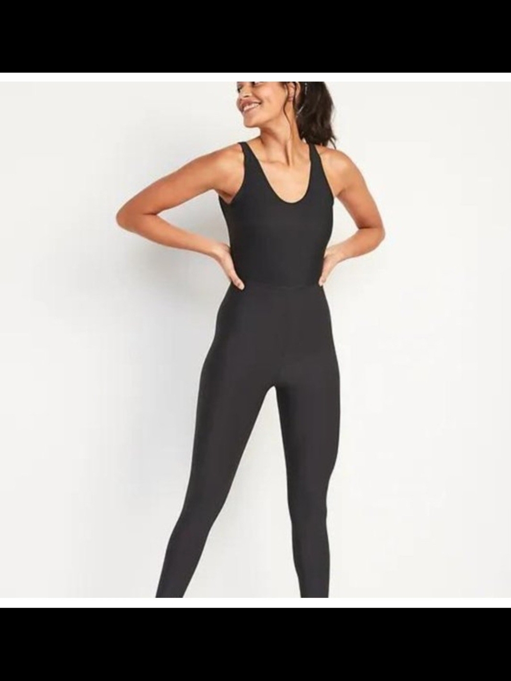 NWOT Old Navy Women’s Black Athletic Jumpsuit SZ Small